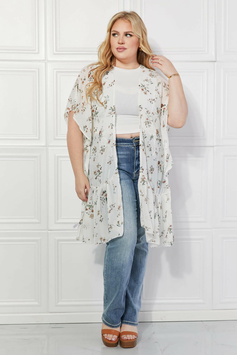 Floral Kimono Sheer Cardigan