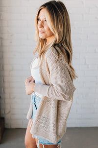 Knit Open Front Cardigan