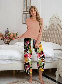 Long Sleeve Top and Pants Lounge Set