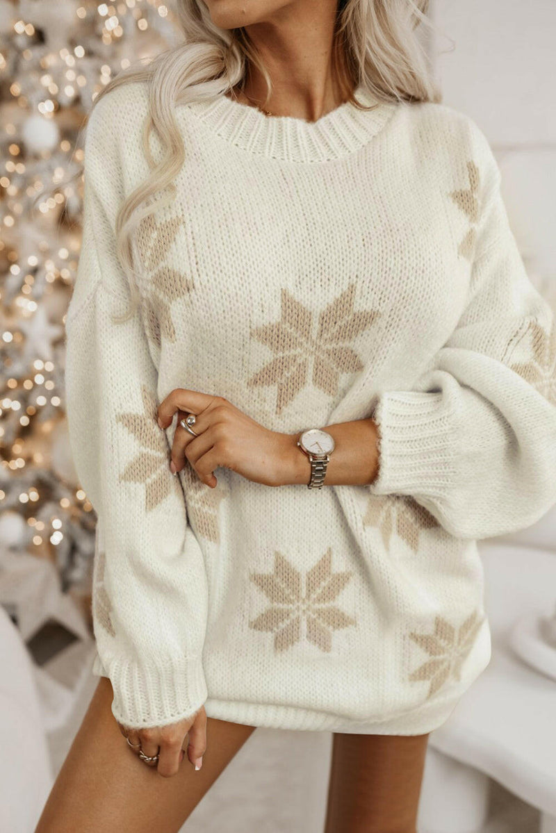 Snowflake Pattern Sweater