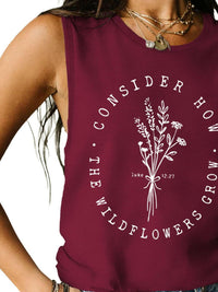 Wildflower Graphic Tank Top