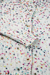 Confetti Knit Cropped Cardigan