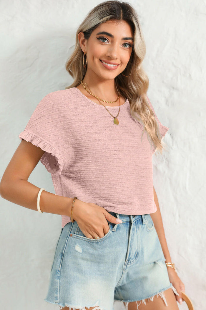 Stylish Short Sleeve Blouse