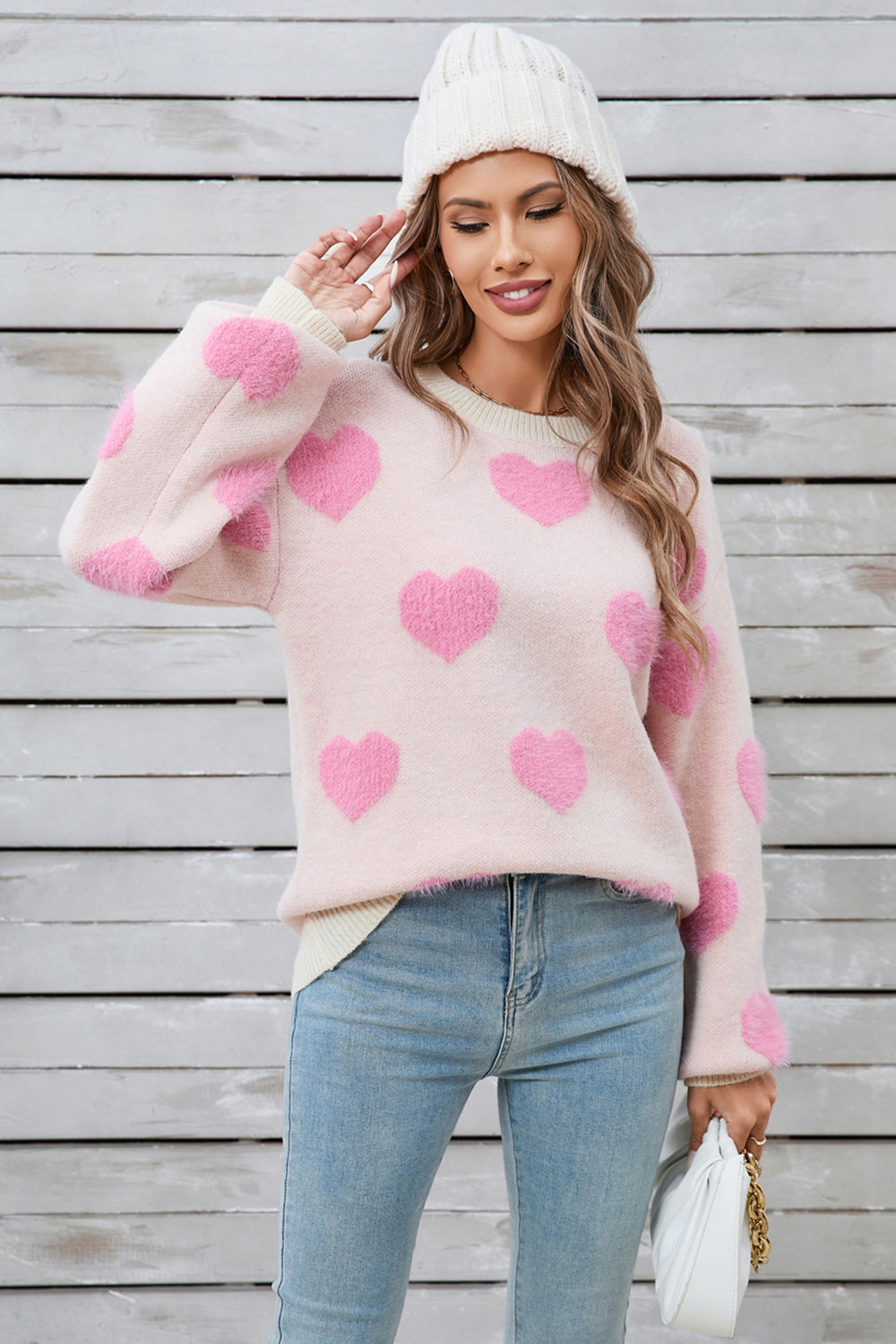 Fun Heart Soft Sweater