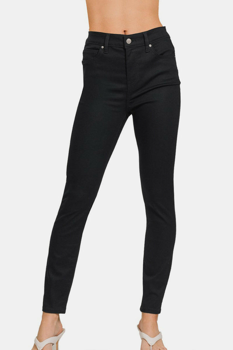 Black High-Rise Skinny Jeans