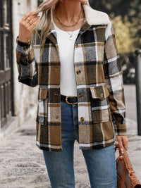 Plaid Button Up Jacket