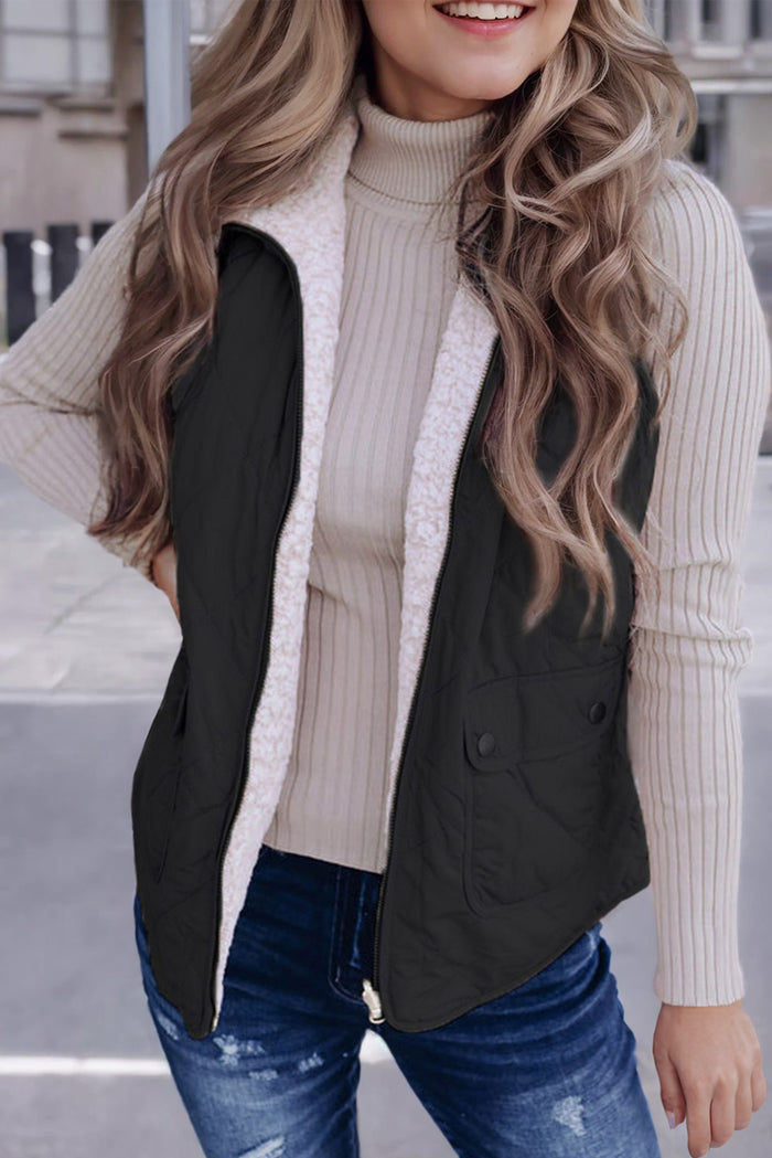 Fleece Lined Quilted Vest