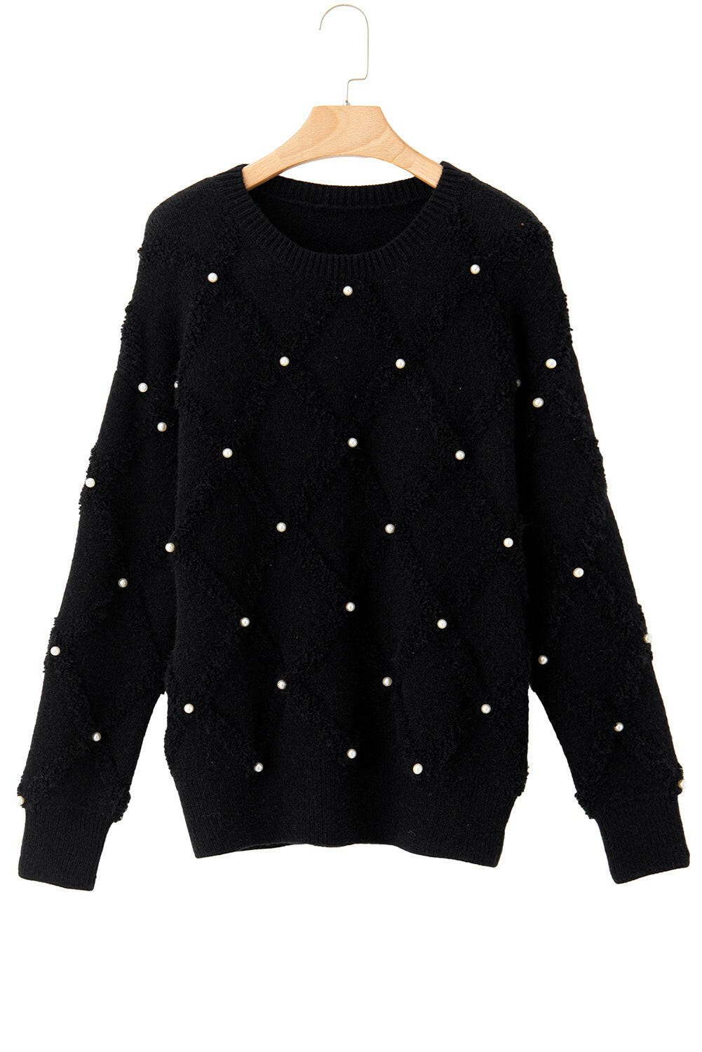 Black Pearl Embellished Sweater