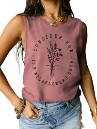 Wildflower Graphic Tank Top