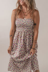 Rachel Boho Floral Midi Dress