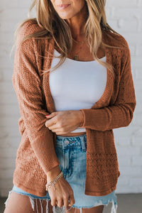 Knit Open Front Cardigan