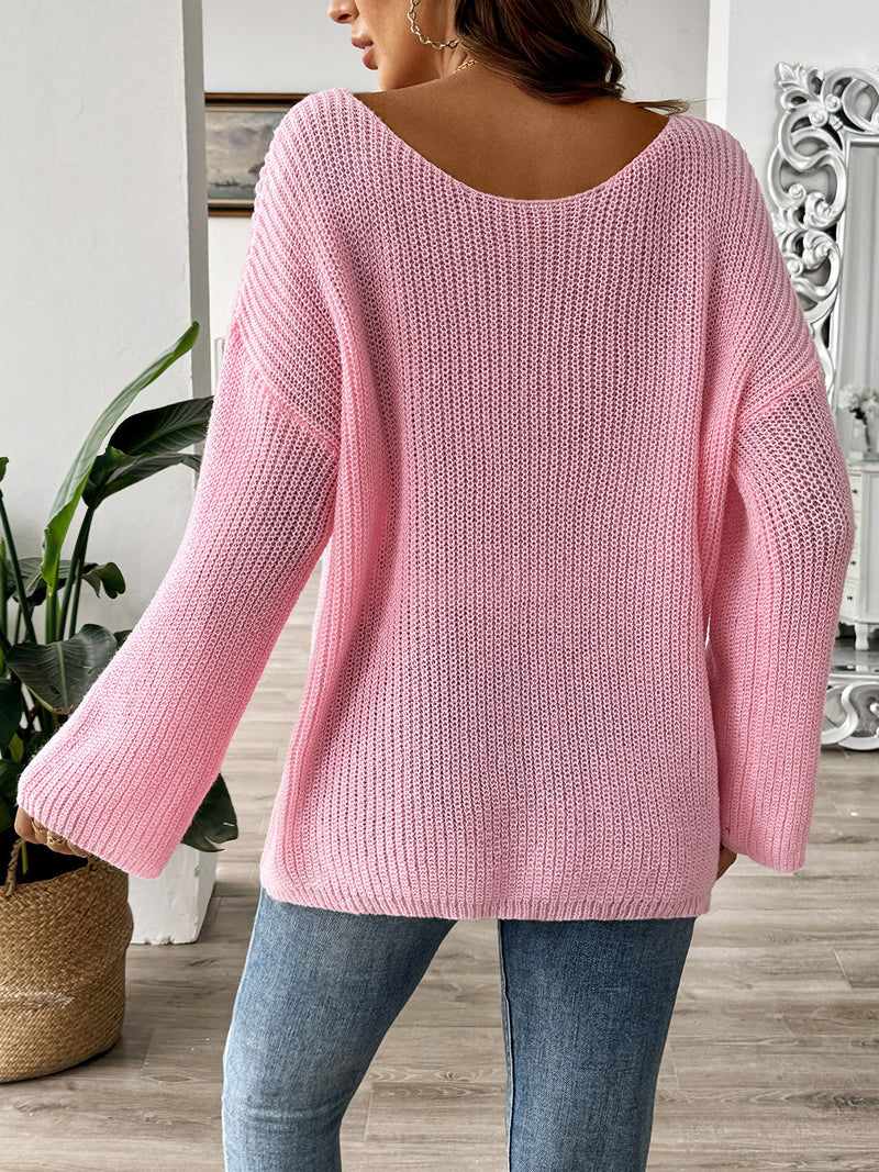 Bow Off Shoulder Sweater