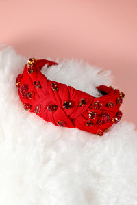 Red Heart Crystal Headband