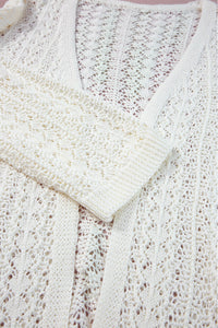 White Crochet Cardigan