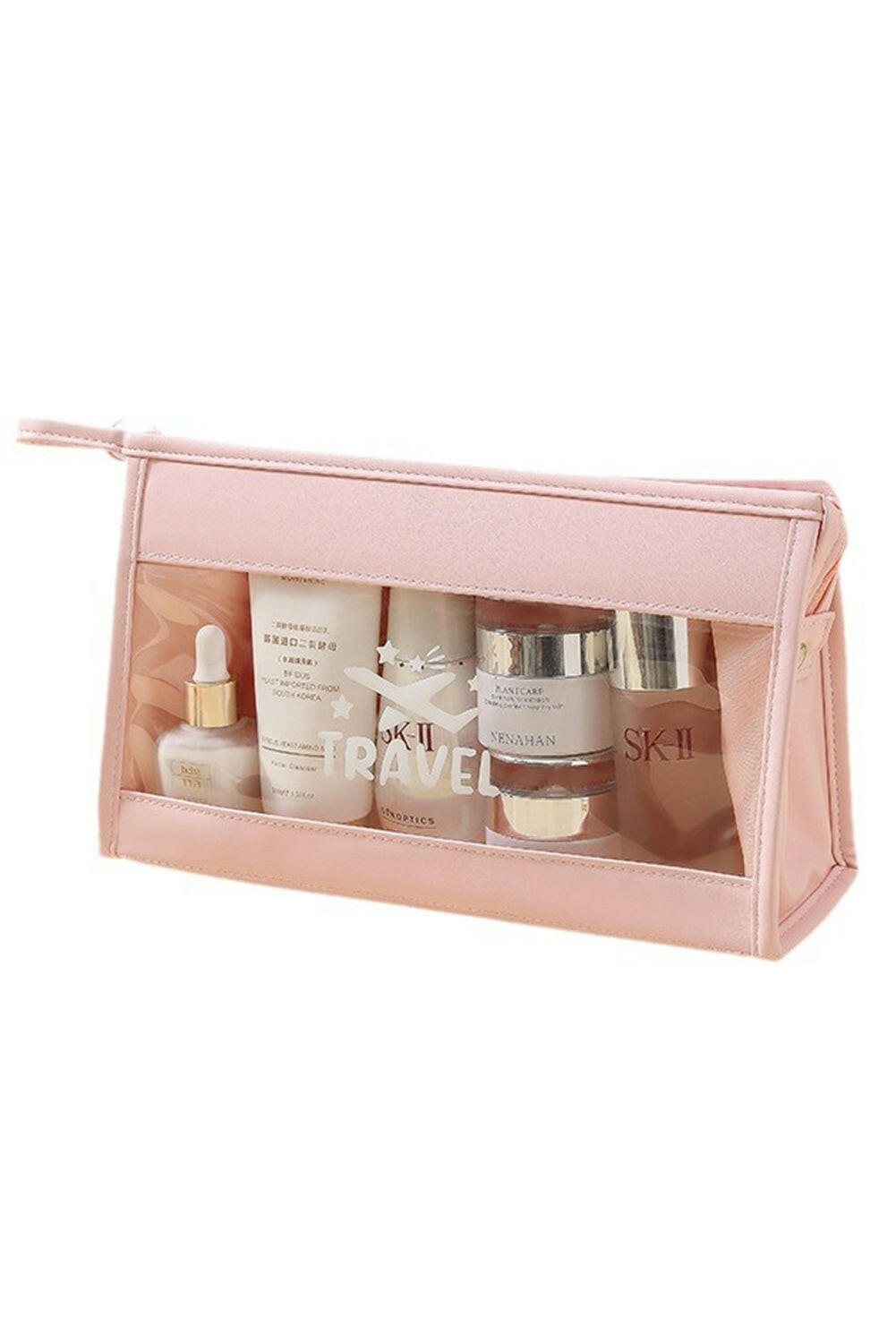 Pink Waterproof Cosmetic Bag