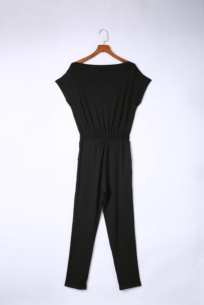 Black Tapered Jumpsuit