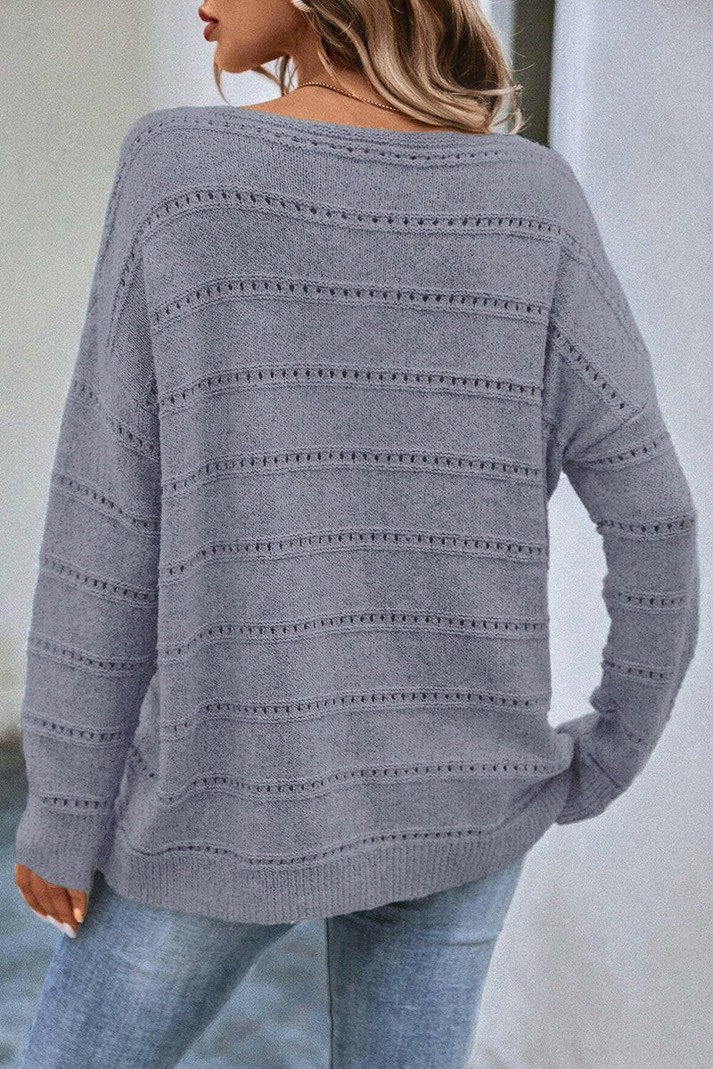 Pointelle Knit Sweater