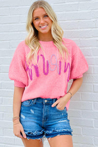 Pink Mom Sweater