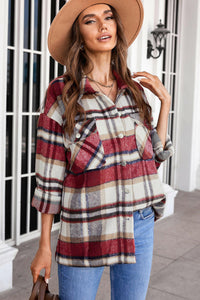 Plaid Button Flannel Shacket