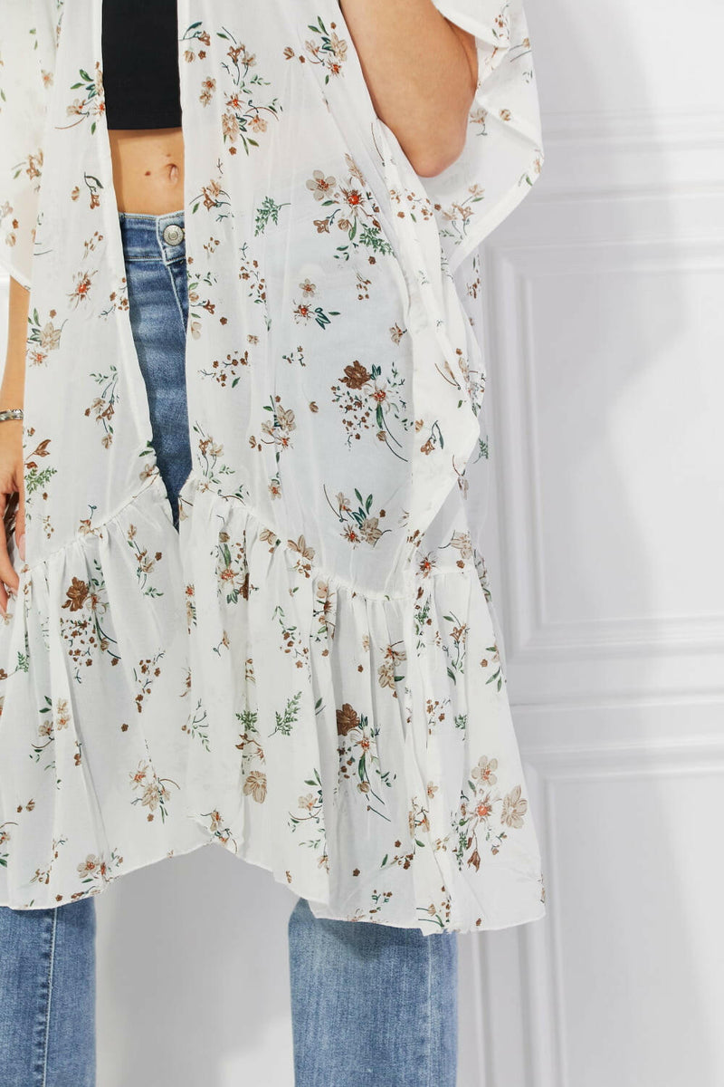 Floral Kimono Sheer Cardigan