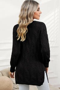 Ribbed Knit  Cardigan