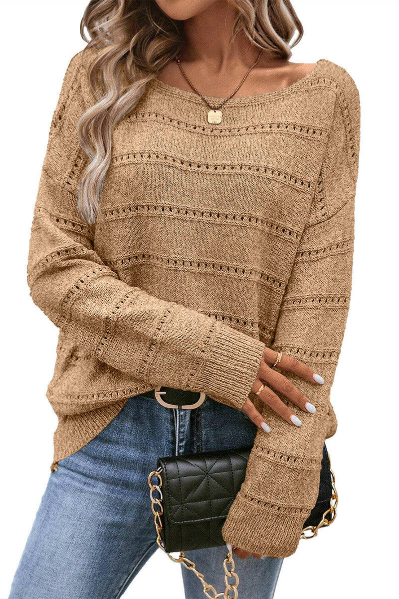 Pointelle Knit Sweater