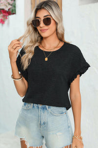 Stylish Short Sleeve Blouse