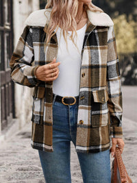 Plaid Button Up Jacket