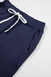 Drawstring Pocketed Joggers