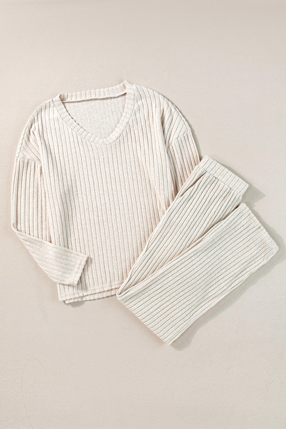 Ribbed Knit Loungewear Set