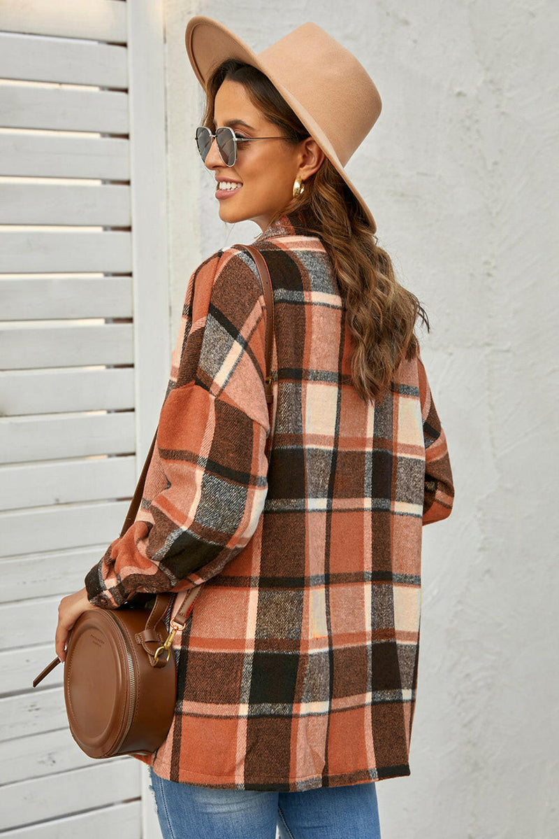 Autumn Plaid Flannel Shacket