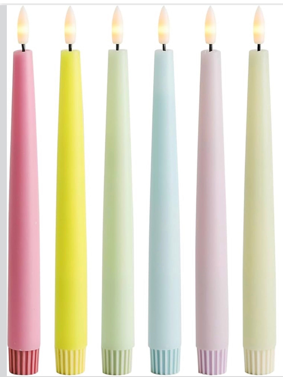 Pastel Flameless Candle