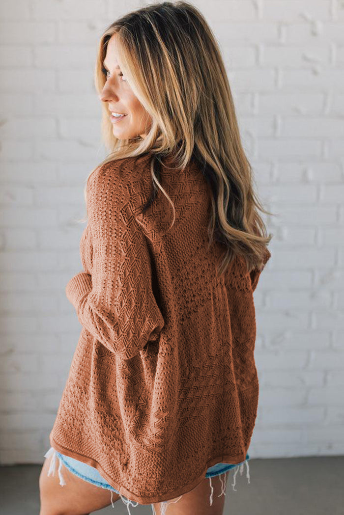Knit Open Front Cardigan