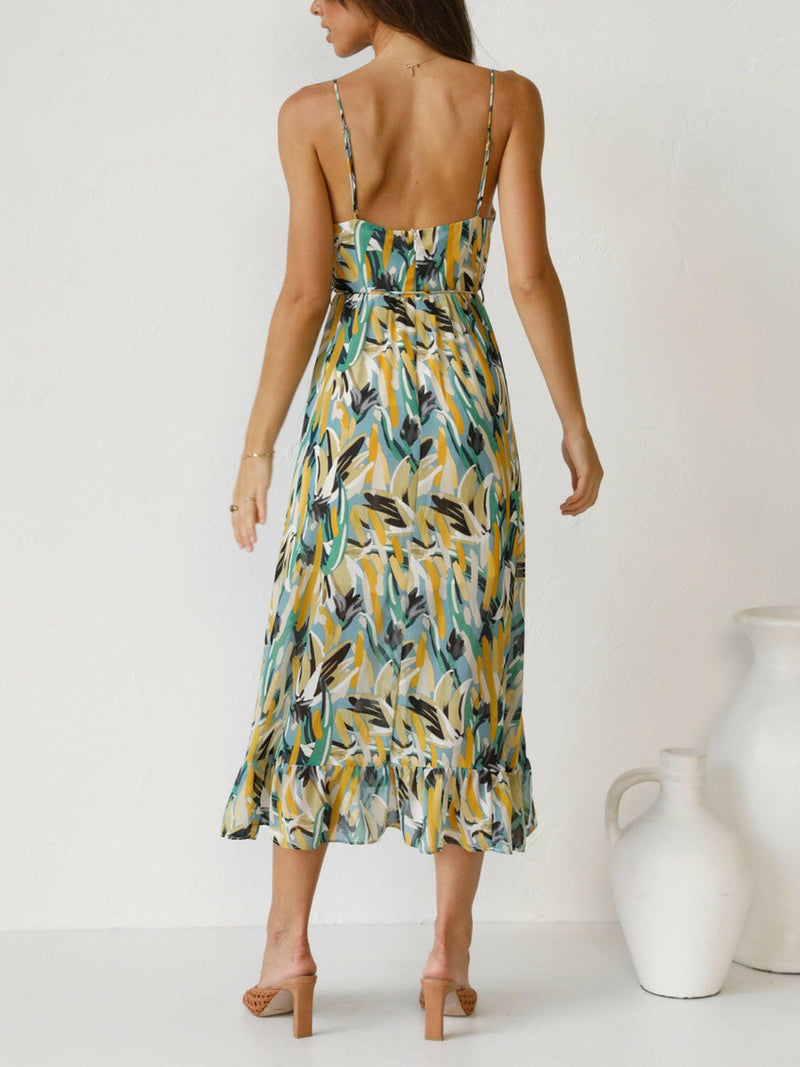 Amelia Printed Midi Cami dress