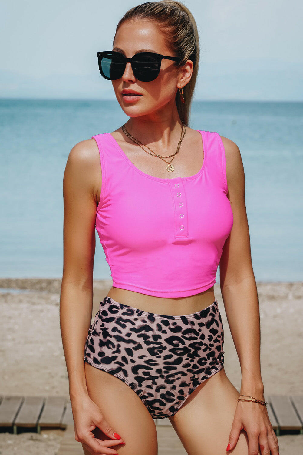 Leopard Print Tankini