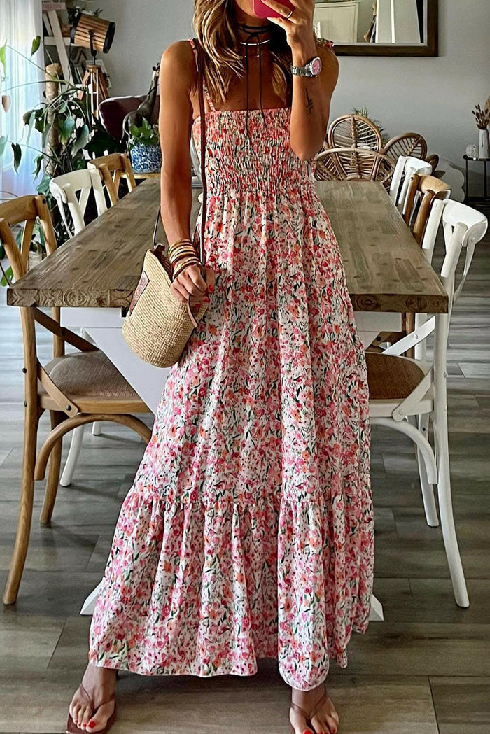 boho floral maxi dress