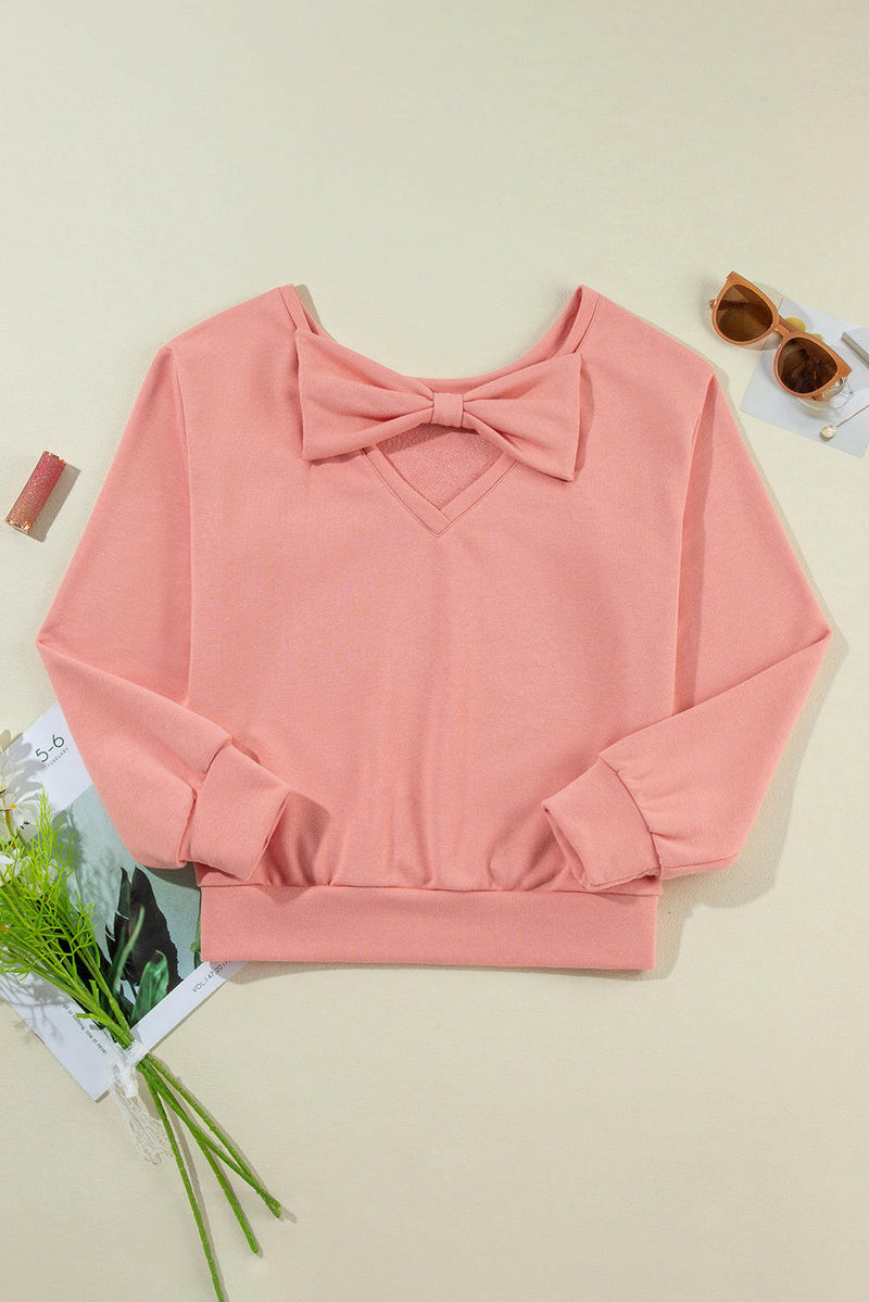 Sweatshirt With Bow Detail