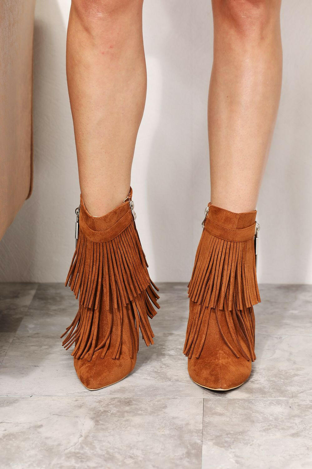 Tassel Wedge Booties