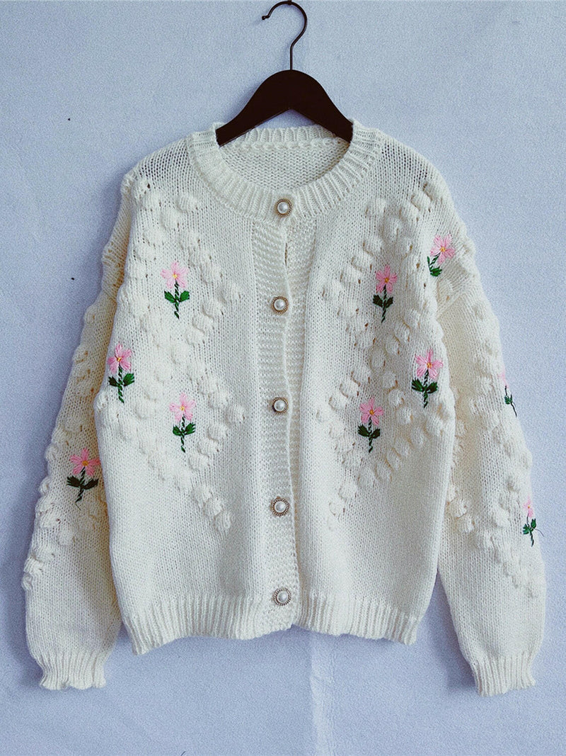 Floral Button Up Cardigan