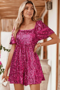 Barbie Sequined Babydoll Romper