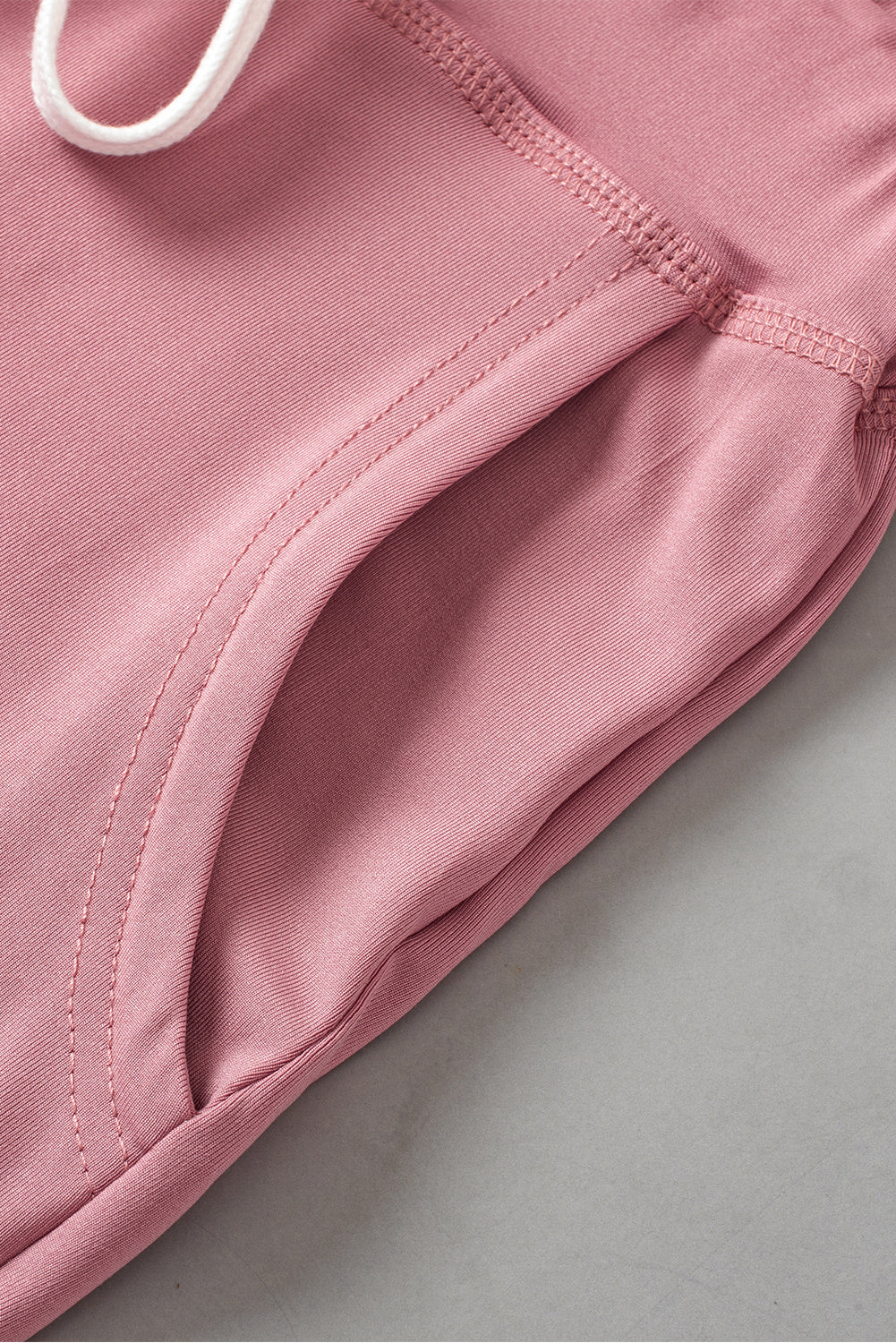 Fushia Drawstring Drop Waist Pocketed Joggers