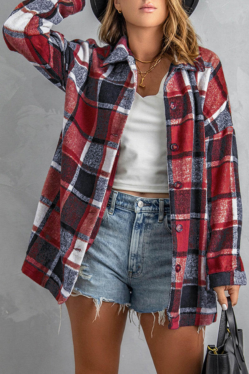 Autumn Plaid Flannel Shacket