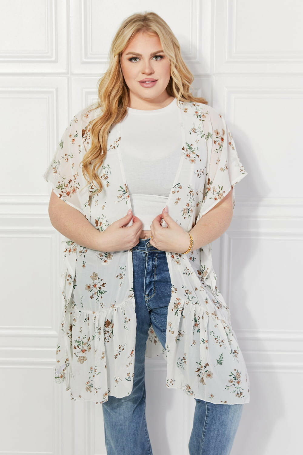 Floral Kimono Sheer Cardigan