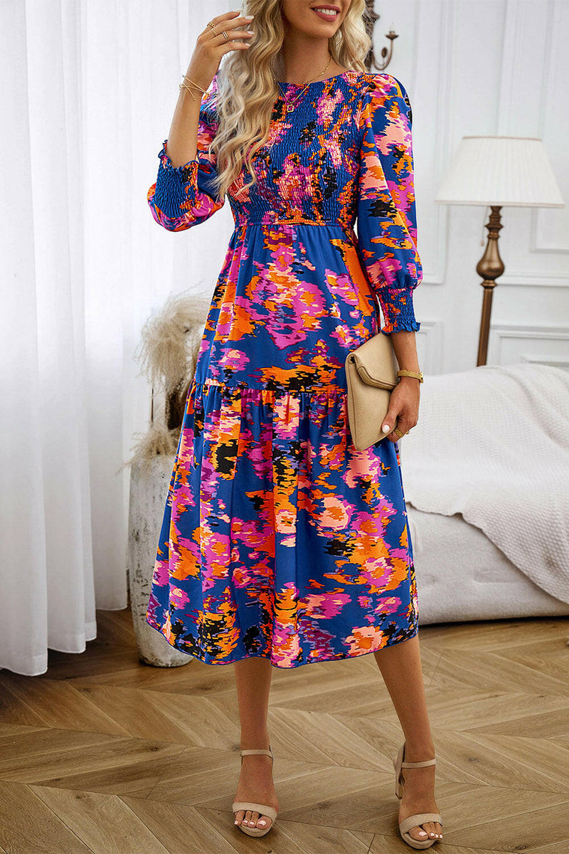 Mila Long Sleeve Maxi Ruffled Dress