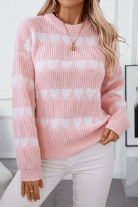 Light Pink Heart Sweater