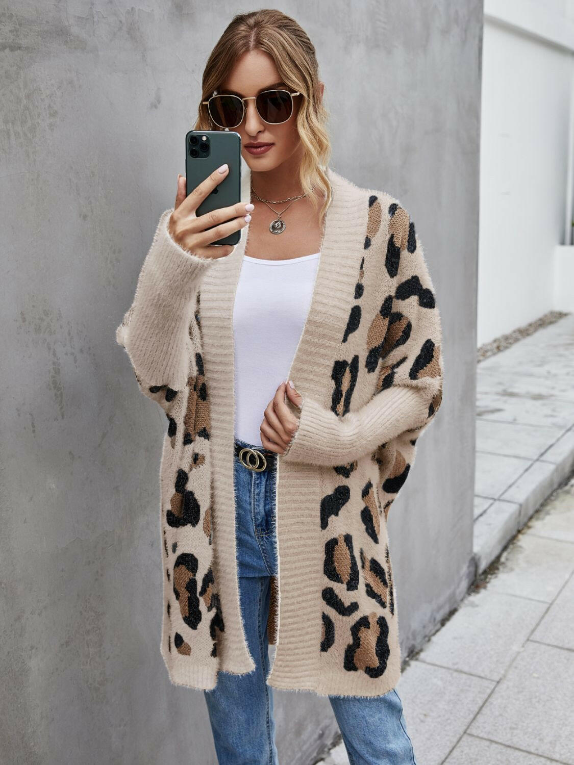 Leopard Print Cardigan