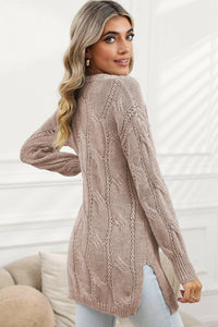 Ribbed Knit  Cardigan