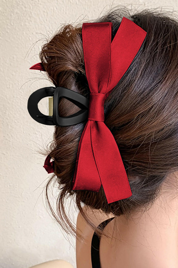 Ribbon Bow Decor Hair Clip