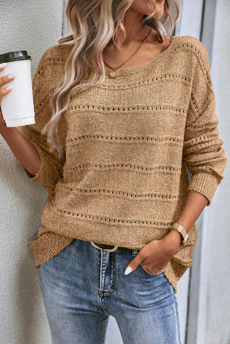 Pointelle Knit Sweater