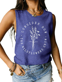 Wildflower Graphic Tank Top